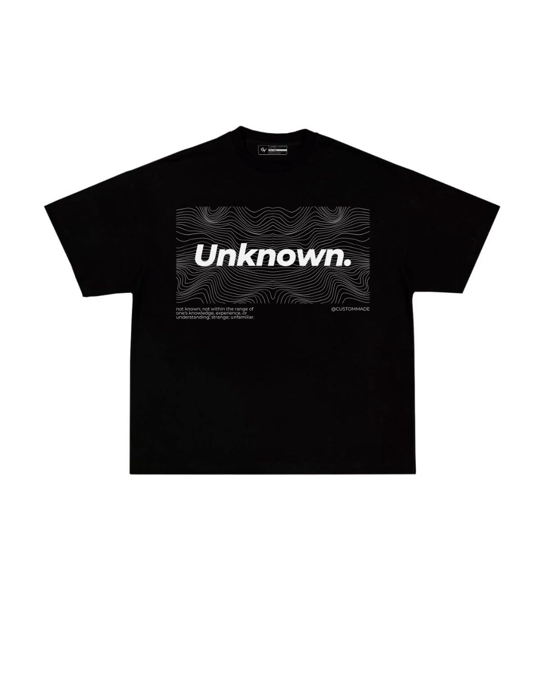 Unknown Print Unisex Oversized Tshirt