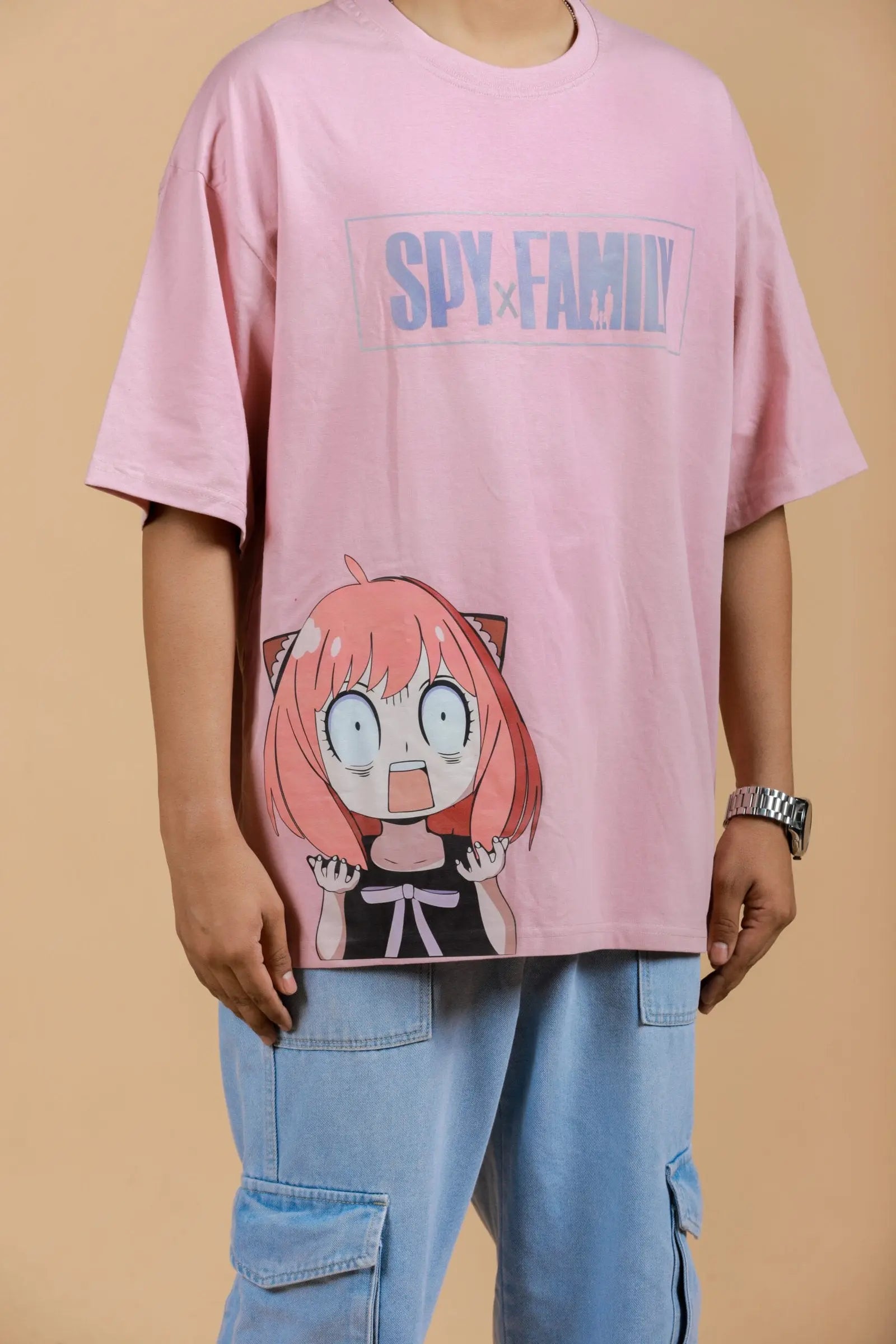 WAKU WAKU Anya Anime Unisex Oversized T-Shirt 