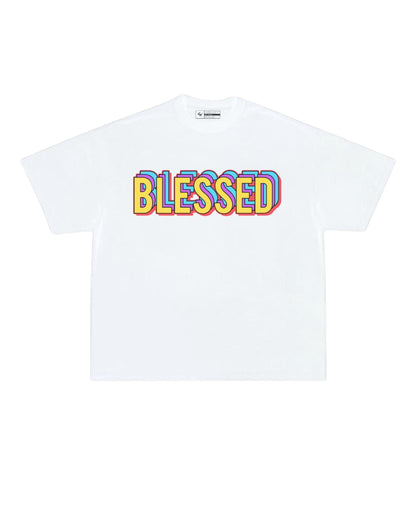 Unisex Blessed Print Oversized T-Shirt