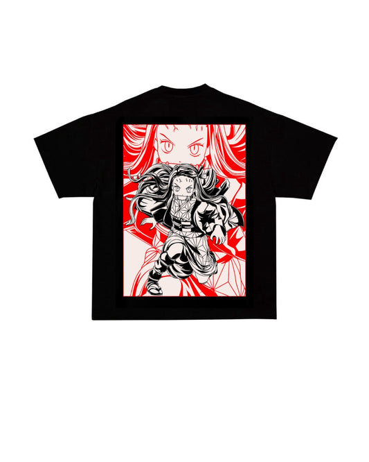 Back Print Demon Slayer Oversized Unisex Anime T-shirt
